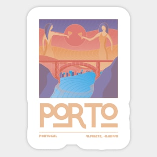 Porto, Portugal Travel Poster Sticker